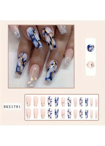 Накладні нігті, набір 24 шт No Brand (372114386)