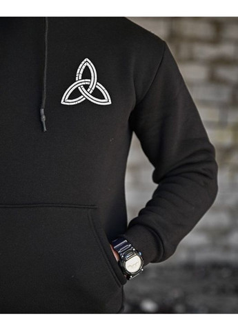 Тактическое мужское худи на флисе Вороны черное No Brand (363222641)