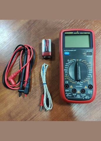 Цифровий Професійний мультиметр VC9208N тестер вольтметр + термопара Zegor (297443208)