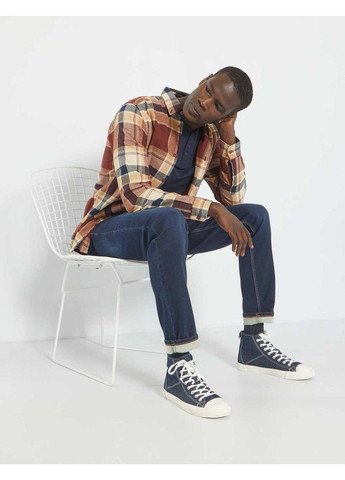 Темно-синий лонгслив Kiabi