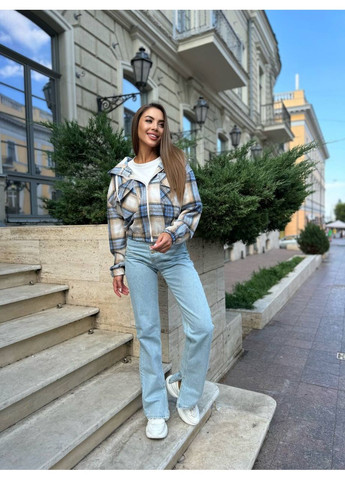 Голубая зимняя куртка - замеры в описании. GD/GL Модний простір