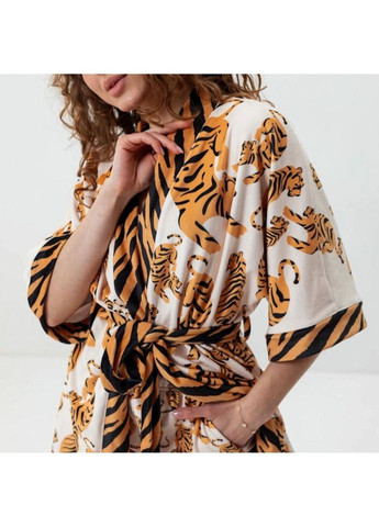 Халат женский из плюшевого велюра Тигрица 3417_XL 15954 XL Fashion (296911366)