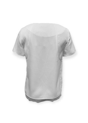 Белая блуза черный Naf Naf