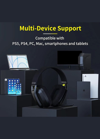 Беспроводные наушники BW06 2,4 ГГц Bluetooth Игровая гарнитура для ПК с микрофоном Grey Binnune (327433228)