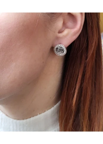 Серебряные серьги Формула Успеха серебро 925 пробы Черненное 2671 No Brand (306741415)