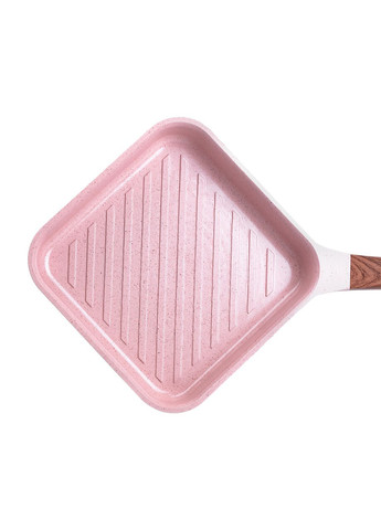 Сковорода-гриль алюминиевая 2,5 л с антипригарным покрытием, розовый MGC (322771165)