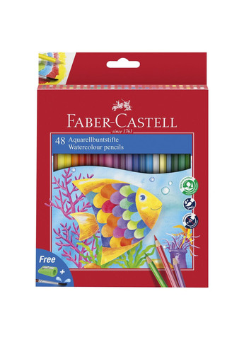 Набор карандашей 48 цв. FABER CASTELL Aquarell акварельные Faber-Castell (284723143)