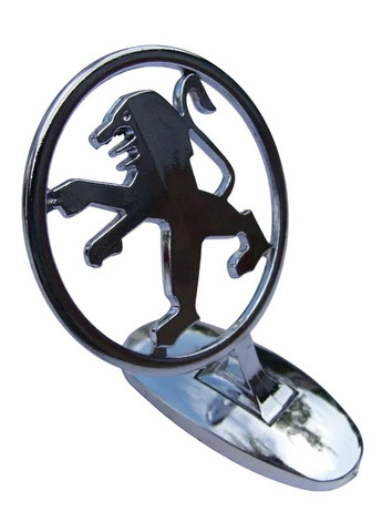 Эмблема прицел на капот Хром на скотче (сплав) Peugeot (369610690)