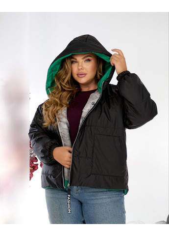 Зелена демісезонна жіноча весняна куртка з плащівки — заміри в описі куртка-пальто DK/DL Мода без кордонів