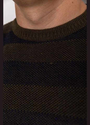Оливковый (хаки) зимний свитер мужской, цвет черно-белый, Ager