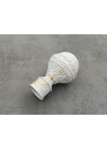 Карниз Арабеска гладка штанга подвійний ретро 25/19 мм 320 см Біле золото Quadrum (352779287)