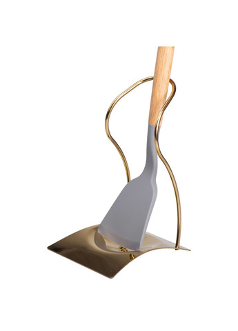 Підставка для ополоника та ложок 12х10,5х17 см, золото No Brand (328603232)