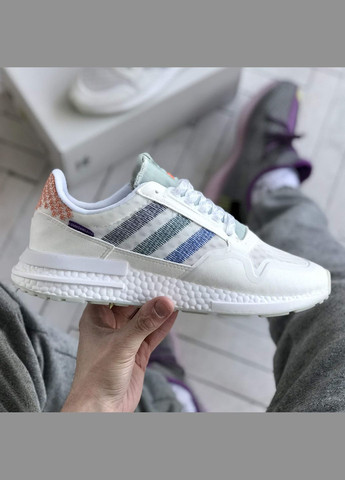 Кроссовки женские и мужские Adidas ZX 500 white | Адидас ZX 500 белые No Brand белые демисезоны (307397806)