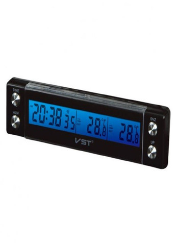 Автомобильные часы 7036 с термометром VST (282927664)