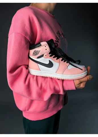 Черные демисезонные кроссовки мужские nike air jordan 1 retro high piblack logo 1 найк аир джордан черные No Brand