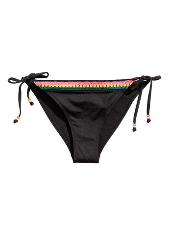 Черные купальные плавки в полоску H&M