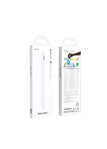 Стилус GM112 Intelligent anti-lost active capacitive pen with digital display pad dedicated White Hoco (340277750)