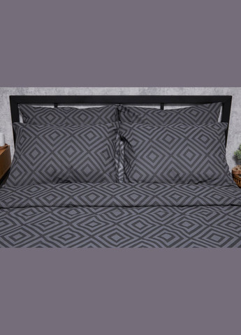 Комплект постільної білизни Бязь Gold Люкс «» King Size 220x240 наволочки 4х50х70 (MS-820004658) Moon&Star Storm (293148004)