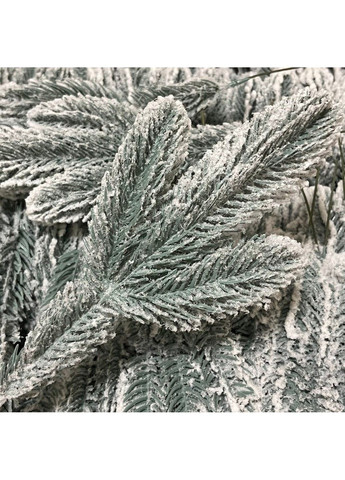 Декоративна хвойна гілочка засніжена-зелена, довжина гілки 20 см, 019071, 1 шт No Brand (362219163)