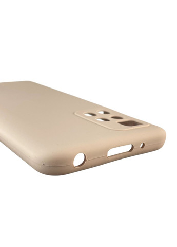 Чехол для Redmi 10 (4G) силиконовый с микрофиброй нескользящий на сяоми редми 10 4г пудровый Xiaomi (366387848)
