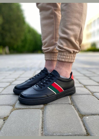 Черные кеды мужские guc black Stilli Gucci