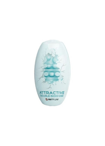 Мастурбатор яйце для чоловіків Pretty Love ATTRACTIVE Double-Sided Egg двостороннє No Brand (303894036)