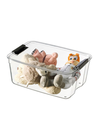 Ящик із кришкою MY HOME Прозорий L (FH-35 L T) МВМ (365280847)