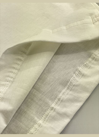 Молочная летняя футболка для девочки (бантик) Фламинго