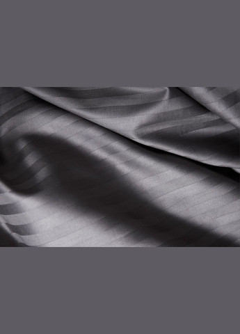 Комплект постельного белья Satin Stripe двуспальный 175х210 наволочки 4х70х70 (MS-820003684) Moon&Star stripe black (288043806)