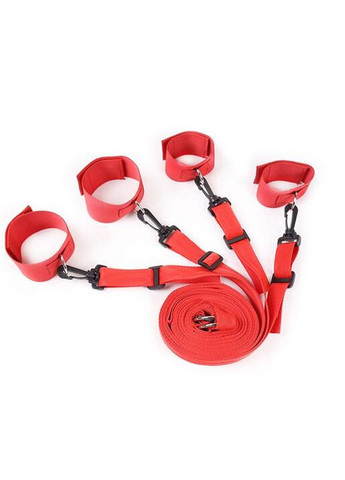 Ремені на ліжко Honeymoon Bed Bondage нейлонові фіксатори в ліжко для рук і ніг Lovetoy (303883527)