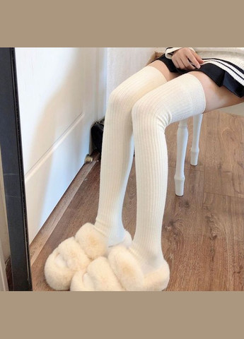 Чулки рубчик теплый цвет трикотажные однотонные 16170 XXS-L No Brand (307930769)