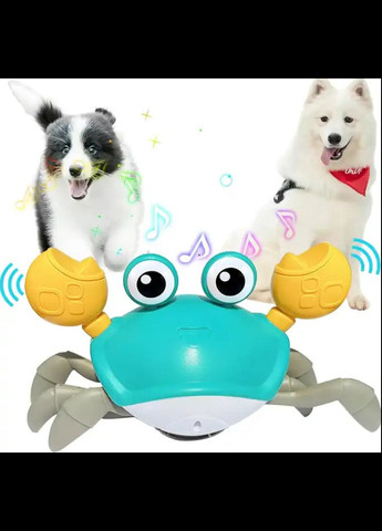 Детская интерактивная игрушка Танцующий краб на аккумуляторе, со звуковыми эффектами Green зеленый UKC (301536686)