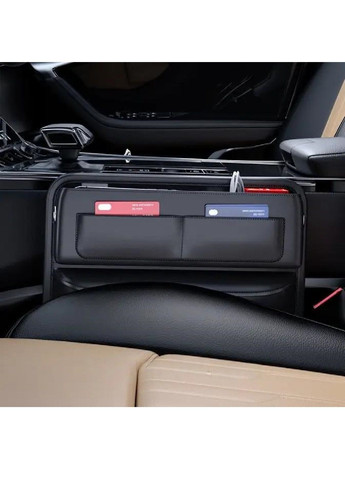 Органайзер сумка полочка карман бардачок для установки между сидений в салон машины автомобиля 30х20 см (477037-Prob) Черный Unbranded (293814607)