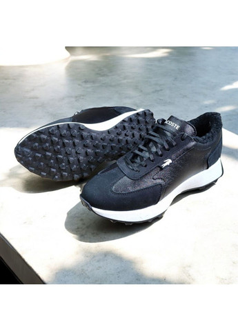 Комфортні жіночі шкіряні чорні кросівки зимові теплі на хутрі натуральна шкіра/замша 36-41 No Brand чорно-білі (362219630)