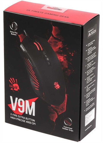Миша V9M Bloody Black Extra Fire Button A4Tech (347586956)