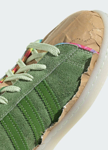 Зеленые демисезонные кроссовки adidas CAMPUS 80 CROP