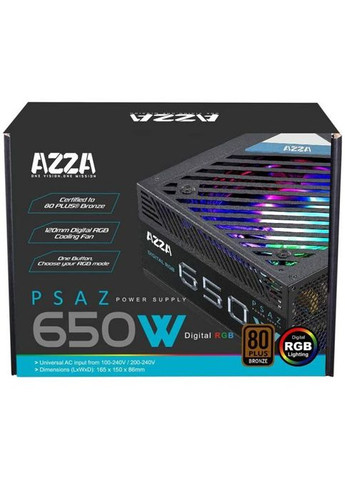 Блок питания (PSAZ ARGB) Azza 650W (295930007)