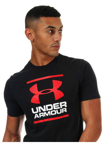 Чорна футболка чоловіча з коротким рукавом Under Armour Global Foundation SS T-Shirt