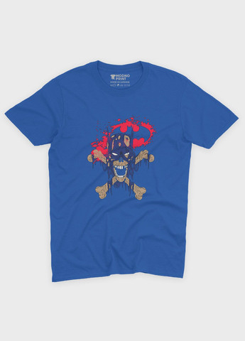 Синяя демисезонная футболка для мальчика с принтом супергероя - бэтмен (ts001-1-brr-006-003-038-b) Modno