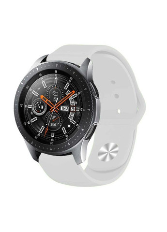 Силіконовий ремінець для Samsung Galaxy Watch 46mm/Watch 3 45mm/Gear S3 Classic/Gear S3 Frontier White (706317) BeCover (341486826)