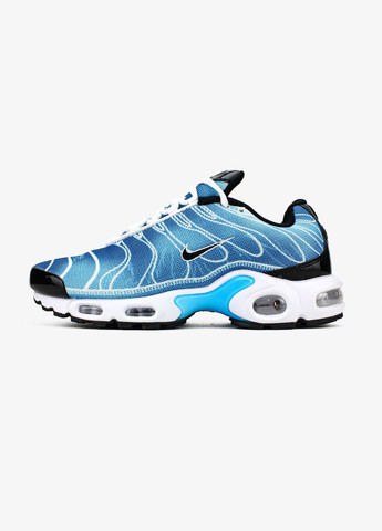 Голубые демисезонные кроссовки мужские nike air max tn plus blue black black | найк аир макс тн плюс голубые No Brand