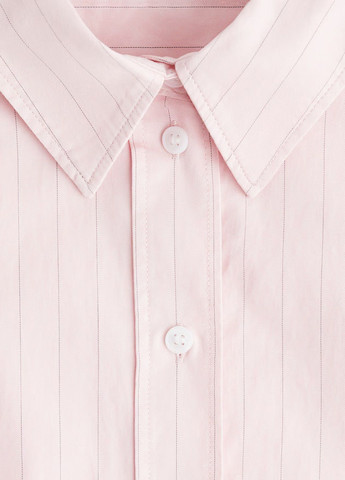 Светло-розовая кэжуал рубашка в полоску H&M