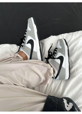 Серые демисезонные кроссовки мужские nike sb dunk low smoke grey найк сб данк No Brand