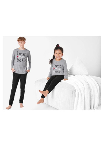 Сіра всесезон набір піжам для всієї родини 4 в 1 best of the best Esmara