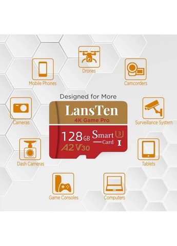 MicroSD Карта памяти LansTen 64GB Class 10 с Адаптером и USB Картридером China (365823003)