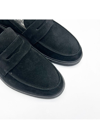 Черные лоферы (р) замша 0-2-2-8749 Stepter