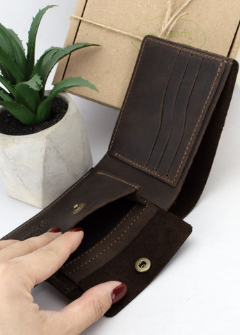 Подарунковий набір для чоловіка в коробці №42 (коричневий) ремінь, портмоне, обкладинка ID паспорт HandyCover (302211523)