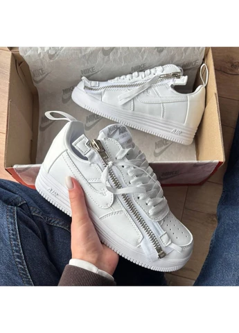 Белые кроссовки lunar force 1 low acronym triple white No Brand