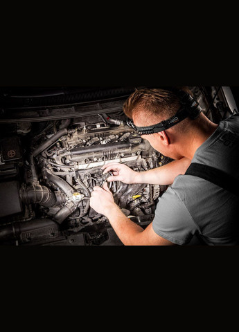 Ліхтар налобний на батарейках, AAAх3, 400лм, 5Вт, 3 функції освітлення, зум Neo Tools (315502463)