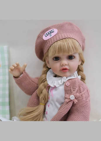 Лялька Реборн Мирослава 55 см - Реалістична дівчинка з аксесуарами та одягом у подарунковій коробці. Можна купати. Reborn (338622749)